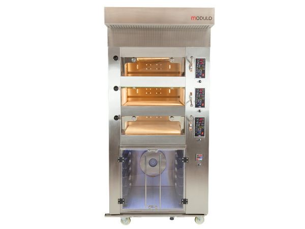 Modular electric oven modulo front view