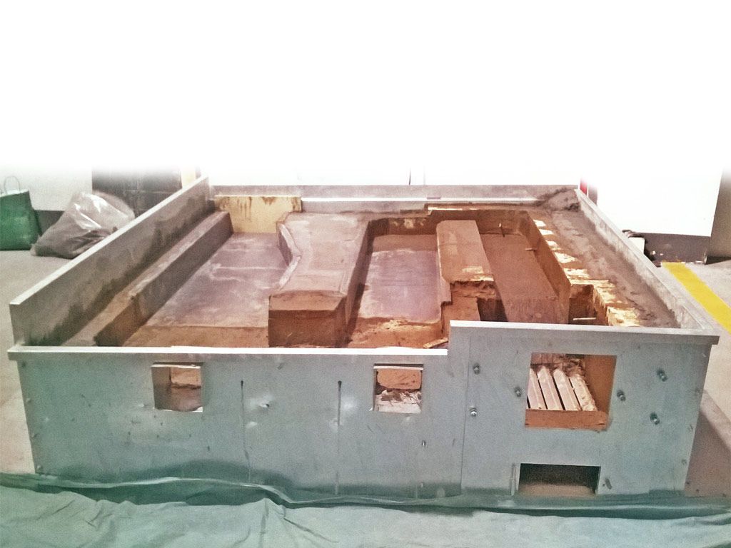 Base build steam pipe deck oven