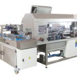 Bread slicing and packaging line
