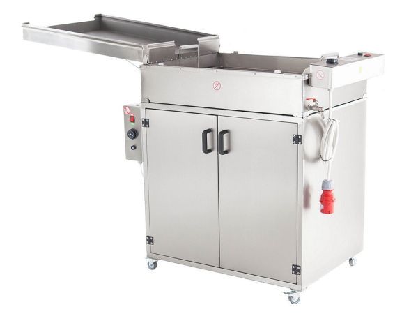 Doughnut fryer with a proofer front view