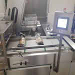 Fully operational bread slicing line