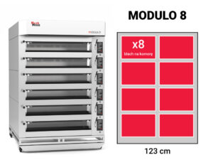 Modulo 4 6 8 modular electric deck oven size