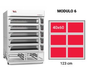 Modulo 8 modular electric deck oven size
