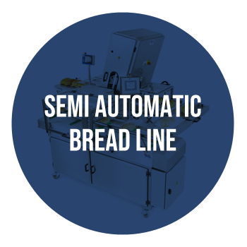 Semi automatic slicing and packing line