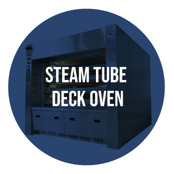Steam tube deck ovens